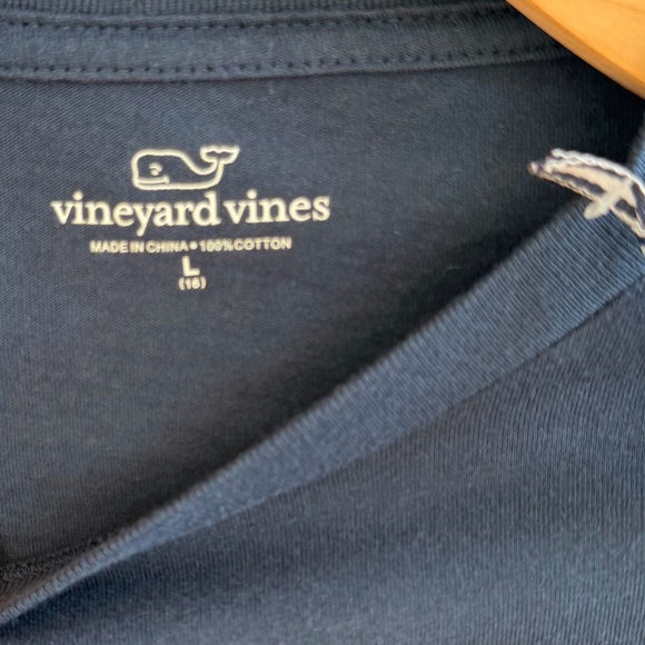 Vineyard Vines | Kiss Me I’m Irish Navy Long Sleeve Tee | L | St. Patrick’s Day - Picture 5 of 7